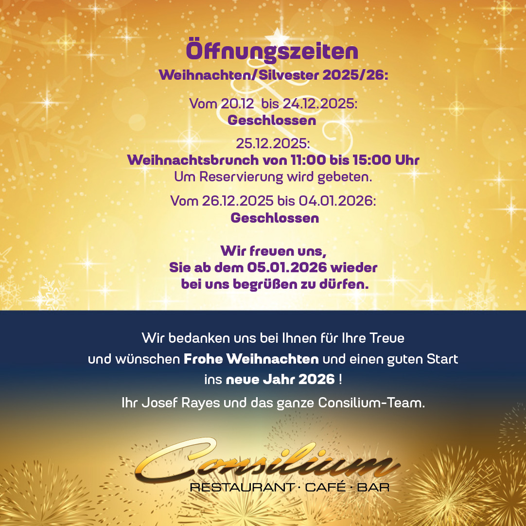 Öffnungszeiten 2025-2026